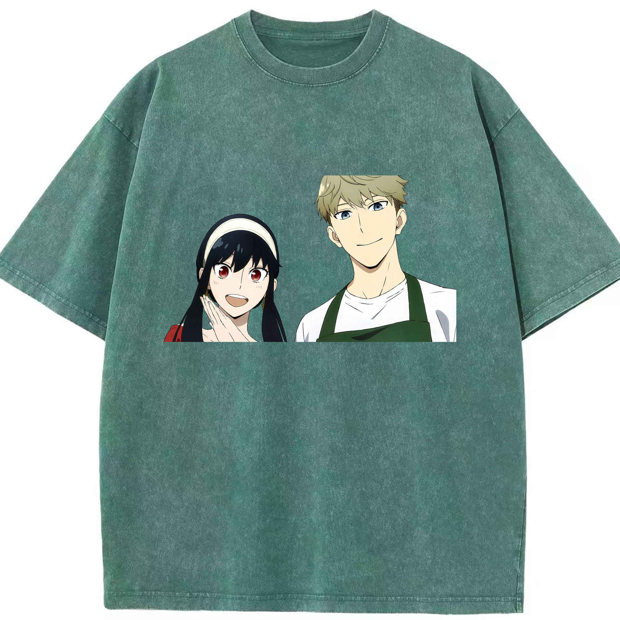 （画像用） SPY×FAMILY间谍家家酒 綿100% ヴィンテージ風 半袖Tシャツ（フロントプリント）